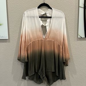 Hot&Delicious Dress, Fade White/Tan/Brown, Medium